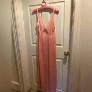 Vintage JC Penney Peach-Colored Nightgown, Size Small